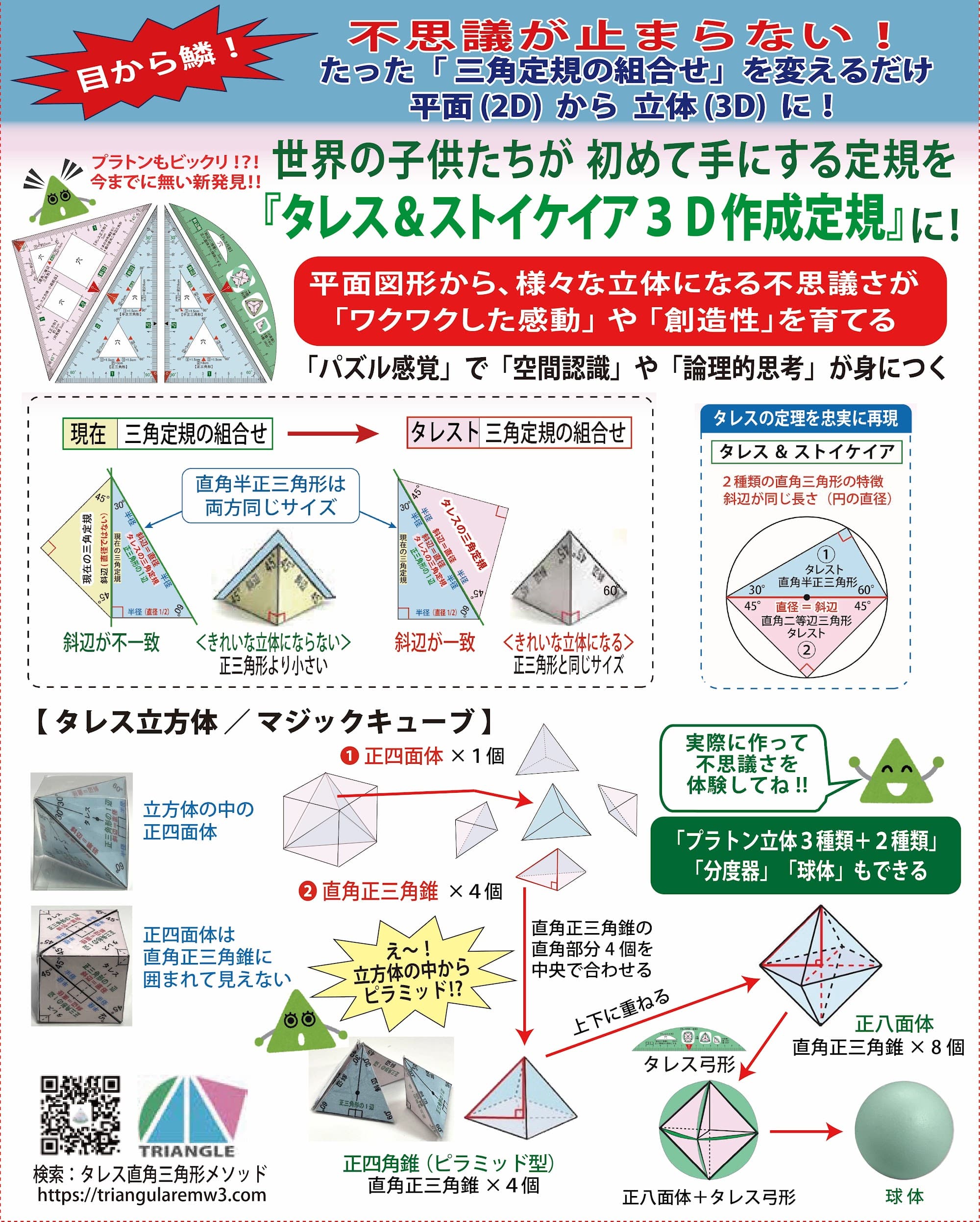 タレス＆ストイケイア３Ｄ作成メソッド 協賛チラシ